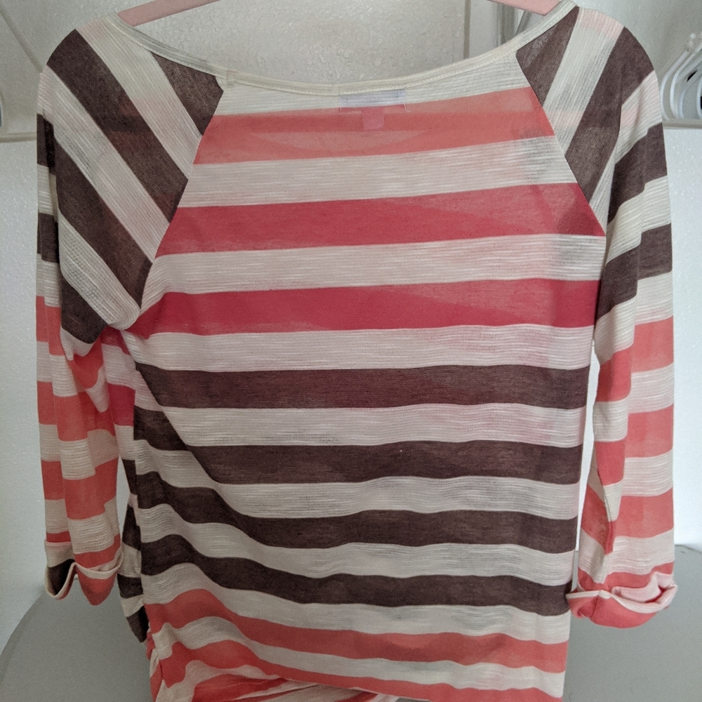 Sheer maternity tunic